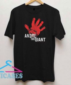 Andre The Giant Hand Print T Shirt