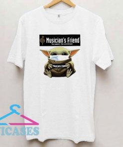 Baby Yoda Mask Hug Musician's Friend T Shirt
