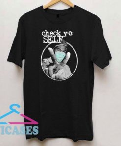 Check Yo Self Ice Cube Peace Finger T Shirt
