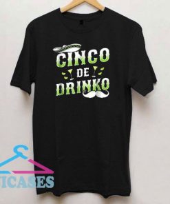 Cinco De Drinko Green Logo T Shirt