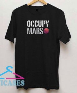 Occupy Mars Letter T Shirt