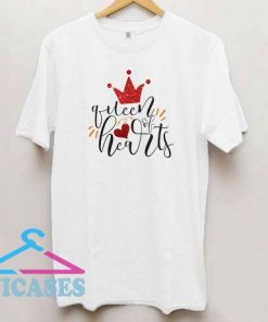 Queen of Hearts Art Letters T Shirt