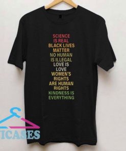 Science Is Real Black Lives Matter T Shirt