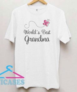 World's Best Grandma Butterfly T Shirt