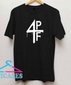 4PF White Drip T Shirt