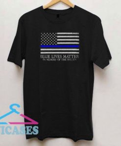Blue Lives Matter Fallen Memory T Shirt