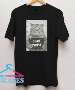 Cat I Hate People T Shirt