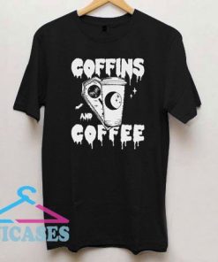 Coffins And Coffee Gothic T Shirt