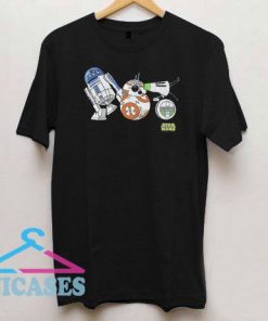 Droids R2-D2 BB-8 D-O Star Wars T Shirt