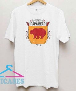 Herren Fathers Day Papa Bear T Shirt