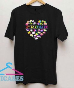 Love Bears Proud Heart LGBT T Shirt