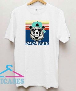 Papa Bear Vintage Daddy T Shirt