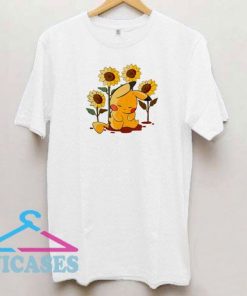 Pikachu Sleeping In Sunflowers T Shirt