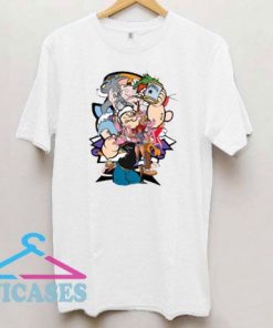 Popeye All Character Vintage T Shirt