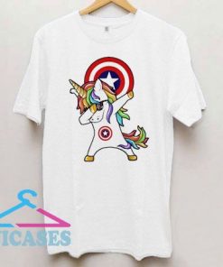 Unicorn Captain America Logo T Shirt