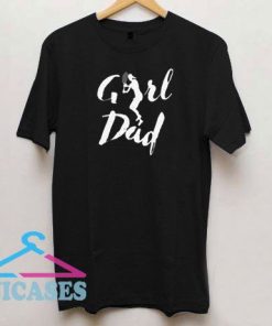 Girl Dad Tennis Lettering T Shirt