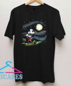 Mickey Mouse Starry Night T Shirt