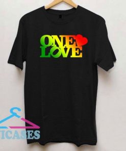 One Love Rasta Logo T Shirt