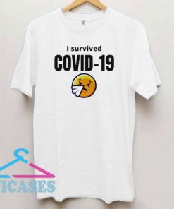 Pretty I Survived COVID19 The Mouth T Shirt