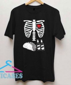 Beer Tacos Skeleton X-Ray Funny Halloween T Shirt