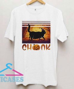 Cat Chonk Pumpkin Vintage T Shirt