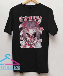 Gothic Anime Print T Shirt