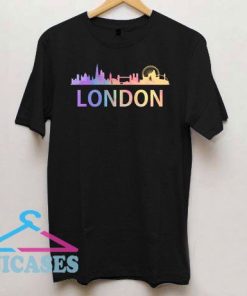 London Skyline Vintage Retro T Shirt