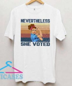 Nevertheless She Voted Vintage T Shirt