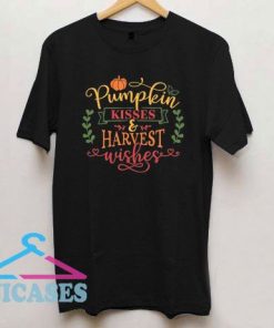 Pumpkin Kisses And Harvest Wishes A Thanksgiving T Shirt