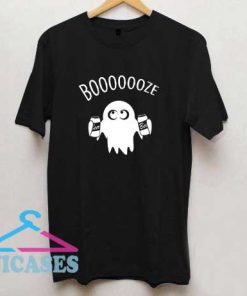 Booooze Halloween Ghost T Shirt