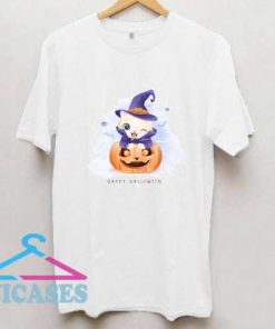 Cute kitty happy halloween T Shirt