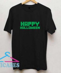 Happy Halloween Minecraft Logo T Shirt
