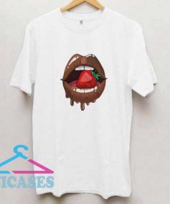 Strawberry in Chocolate Lips T Shirt