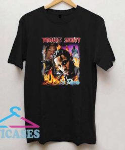 Travis Scott La Flame Hiphop Vintage T Shirt