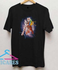 Adventure Time Finn Space Kitty T Shirt
