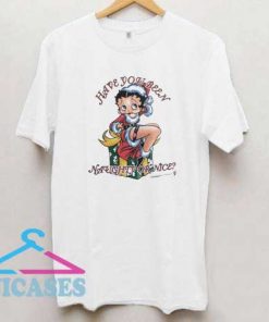 Betty Boop Christmas Poster T Shirt