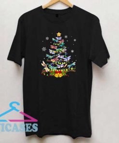 Dragonfly Christmas Tree T Shirt