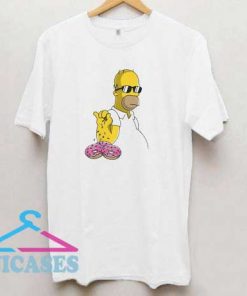 Homer Sprinkling on Donuts T Shirt