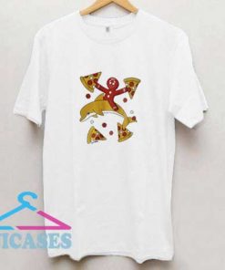Pizza Dolphin Gingerbread T Shirt