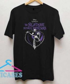 The Nightmare Before Christmas Purple Heart T Shirt