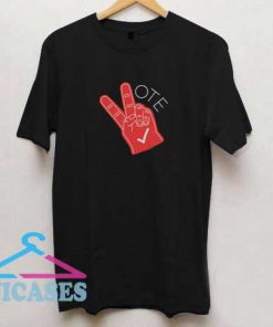 Vote Peace Sign T Shirt