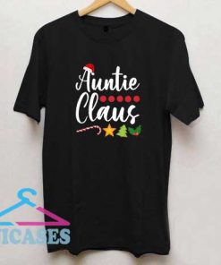 Auntie Claus Santa Hat Christmas T Shirt