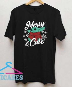 Baby Yoda Merry N Cute T Shirt