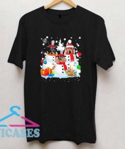 Chihuahuas Snowman Merry Christmas T Shirt
