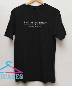 End Of An Error Linen Art T Shirt