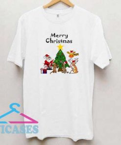 Friends Merry Christmas Cartoon T Shirt