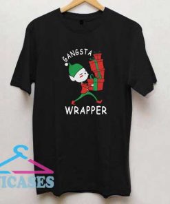 Gangsta Wrapper Elf Christmas T Shirt
