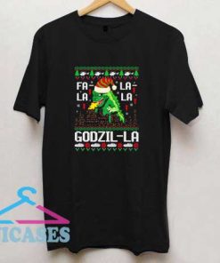 Godzilla Christmas Funny T Shirt