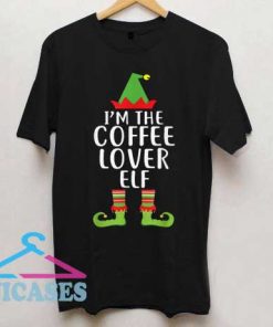 Im The Coffee Lover Elf Christmas T Shirt