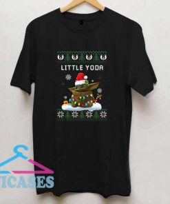 Little Yoda Christmas T Shirt